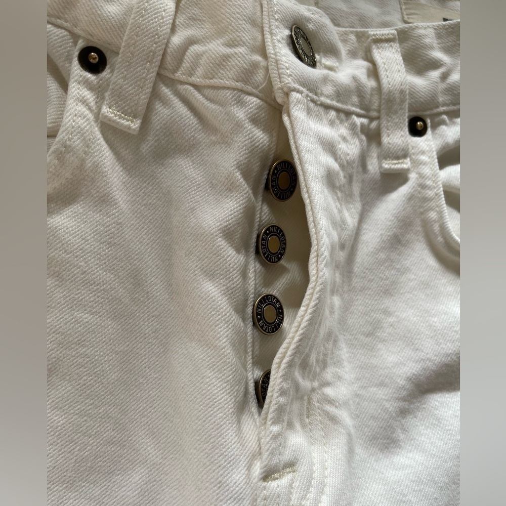 NILI LOTAN Juliet Cream wash button fly jeans - Picture 7 of 12